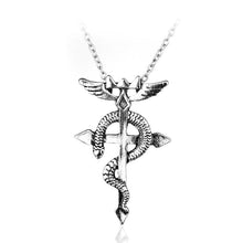 Anime Style Vintage Fullmetal Alchemist Edward Elric Chain Pendant Necklace Hot Sale Classic Women And Men Statement Necklace
