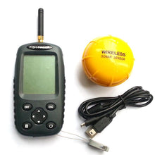 FF998 Fish finder Upgrade English/Russian menu Rechargeable Waterpoof Wireless Fishfinder Sensor 125KHz Sonar Echo Sounder