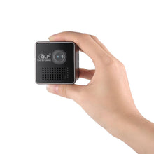 Ultramini DLP Projector Portable 1080P HD Beamer Throw 70-inch 64G TF Slot 3.5mm Audio port for Home Outdoor Use 1000mAh Battery