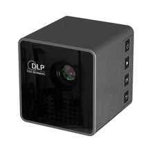 Ultramini DLP Projector Portable 1080P HD Beamer Throw 70-inch 64G TF Slot 3.5mm Audio port for Home Outdoor Use 1000mAh Battery