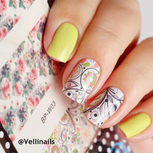 BORN PRETTY Mixed Flower Leaves Nail Art Sticker Water Decals DIY Nail Transfer Stickers Nail Art Decoration BP-W03