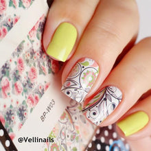 BORN PRETTY Mixed Flower Leaves Nail Art Sticker Water Decals DIY Nail Transfer Stickers Nail Art Decoration BP-W03