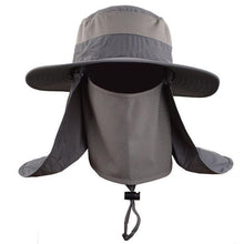 2017 Summer Sun Hats SPF 30+ UVB Protection Waterproof Fishing Cap Fisherman Hat Climbing Wide Brim Bucket Hats Solid Caps V1739
